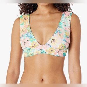 Billabong NWT sweet tropics reversible plunge bikini top